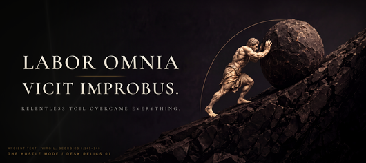 Labor Omnia Vicit Improbus — The Burden Desk Mat