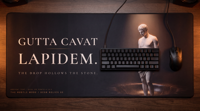 Gutta Cavat Lapidem — The Persistence Desk Mat