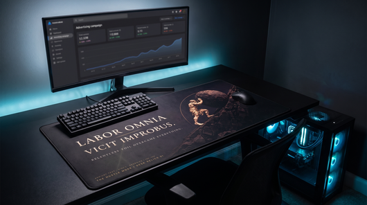 Labor Omnia Vicit Improbus — The Burden Desk Mat