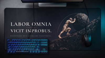 Labor Omnia Vicit Improbus — The Burden Desk Mat